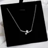 Pendant Necklaces Silver Color Rhinestone Star Necklace Female Light Luxury Unique Refinement Zircon Choker Creative Jewelry Gift