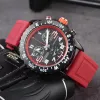 ファッションフルブランドの腕時計メン男性スタイルの多機能豪華さとシリコンバンドQuartz ClockBRデザイナー