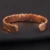 Presente pulseira magnética de cobre para homens mulheres 6 peças ímã saúde bioenergia pulseiras acessórios218u