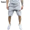 Mäns shorts Ladiguard plus size männen Kpop Style Drawstring Short Pants With Pockets Mane Summer Casual Beachwear Mens Clothing 2023