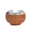 Wine Glasses Pure Silver Handmade Bamboowoven Teacup S999 Kungfu Teaware Tablet Cup Water 231216