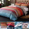 Bedding sets Boho Pattern Duvet Cover Set Soft Microfiber with Zipper Closure Corner Ties 231216