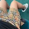 Burrberry Calças Designers Moda Homem Mulheres Shorts Xadrez Com Painel Lateral Dividido Borda Preta Calças De Praia De Alta Qualidade E Pequenas Calças Estilo Fragrância