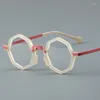 Okulary przeciwsłoneczne 2024 Spektakl Myopia okulary octan płaski obiektyw okulary damskie i męskie rama na receptę