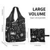 Shopping Bags Chemistry Science Foldable Grocery Tote Large Capacity Elements Recycling Washable Handbag