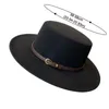 Шляпы с широкими полями, женская фетровая фетровая шляпа с шикарным ремнем и пряжкой, украшенная клапаном, фетровая шляпа в стиле ретро, британский джаз, каска, зима-осень, шерстяная теплая кепка-каноте, gorra 231216