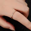 Bröllopsringar Jeemango Ankomst Rose Gold Color Simple Jewelry Inlaid Cubic Zirconia For Women Rostfri Steel Ring JR19171