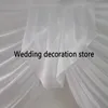 Falda de mesa Falda de mesa de lujo blanca de 0,8x de largo con botín para uso en bodas Zócalo de mesa de boda con drapeado 231216