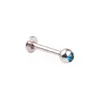 Labret ring läpp piercing stud crystal ädelsten mode kropp smycken 316l rostfritt stål 16g 6mm 8mm 10mm bar öron tragus ben237y