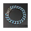 maat 25cm Enkelbandje 18k vergulde enkelbandjes kettingen romantische geschenken maat 9 10 11 inch Enkelbandje zilver met blauwe charme geometrie enkelbanden 2 stijlen punk Enkelbandje set cadeau