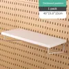 Kitchen Storage Nordic Style Plastic Pegboard Accessories Case Shelf Hook Rack Wall Organizer For Garage Bathroom Office