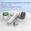 Cleaning Brushes Rechargeable Electric Brush Home Rotating Scrubber Wireless Tools Appliance Cleanliness Gadget 231216