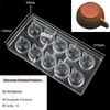 Cake Tools 1Pcs Chocolate Molds Polycarbonate Candy Cube Heart Capsule Shape Confectionery Pans Trays Acrylic Baking Utensils Pastry Mould 231216