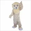 Christmas beige lion mascotte costume Halloween Fancy Party Robe Cartoon Characon Tesifit Suit Carnival Adults Taille Anniversaire Outdoor Tenue