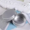 Opslagflessen Tin Aluminium Blikken Metaal Aluminium Cosmetisch Ronde Lege Doos Container Pot Schroef Cancream Hervulbare Kleine Kaars