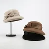 Berretti Cappello Fedora Donna Cloche Inverno Autunno Velo di lana Accessorio caldo per feste all'aperto