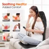 Back Massager Heating Full Body Cushion Shiatsu Electric and Neck Masssage Shoulder Waist Pain Relief Car Chair Office Seat Pad 231216