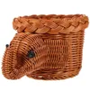 Zestawy naczyń stołowych Rattan Fruit Basket Storage Tkane imitacja koszyki do kuchni Fałszywe owoce blatu chleba