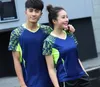 Ao ar livre t-shirts casal modelo badminton respirável camisetas tênis de mesa camisetas camisas de tênis camisas de pingpong de secagem rápida camisas uniformes 231216