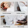 Terug Massager Shiatsu en Nek 3D Deep Tissue Kneden Massage Kussen met Warmte voor Pijn Spierpijn Stoelen 231216