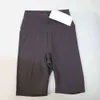 LU-088 Pantaloncini sportivi da yoga da donna Fitness a vita alta Slim Pantaloni in materiale nylon ad alta elasticità traspiranti ad asciugatura rapida da donna