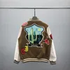 2 Brand Handsome Mens Jacket Highquality Exquisite Printed Single Breasted Autumn And Winter New Top Design Jeans Jacket# 015