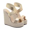 Sandálias maogu senhoras moda verão sapatos femininos com salto calçado feminino super salto alto peep toe gladiador plataforma de cunha 42