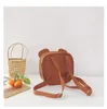 Backpacks PU Leather Children's Mini School Bag Cute Bear Backpack for Kindergarten Boys Girls Knapsack Baby Kids Accessories Handbags 231216