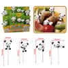 Forchette 8 pz/set Mini Cartoon Panda Forchetta da Frutta Bambini Snack Dessert Scegli Torta Bento Pranzi Decorazione del Partito