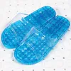 Slippers A749ZXW Women's Summer Indoor Crystal Massage Hollow Leaking Couple Bath Plastic Men's