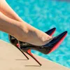 2024 Light Lipstick Sole High Heels Designer Women's Formal Shoes Large Size Stiletto Heels Open Toe Sandals Luxury High Heels 35-43
