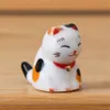 Chopsticks 5st japansk keramik Lucky Cat Chopstick Holder Animal Style Spoon Fork Chopsticks Rest Rack för DIY Hemma matbordsdekor 231216