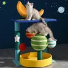 Cat Furniture Scratchers Creative Planet Climb Small Tree Integrated Sisal Pet Scratching Board Tower Scrapers for Pets Playground Nest 231216