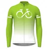 Hauts de chemise de cyclisme série de couleurs dégradées maillot de cyclisme été hommes à manches longues chemises de cyclisme hauts de vélo vêtements de vélo de route à séchage rapide 231216