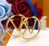 Лучшие парижские ювелирные аксессуары, женские серьги-кольца, роскошные серьги-гвоздики из 18-каратного золота, женские круглые серьги-кольца большого размера, хороший рождественский подарок