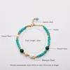 Charmarmband 2023 Fashion Jewelry Bohemian Baroque Pearl Natural Stone Bangles for Women Crystal rostfritt stålarmband