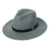 Breda randen hattar hink mode män fedora hatt kvinnor jazz elegant höst vinter imitation ull brittisk topp utomhus casual filt 231216