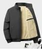 Herrjackor 2023 Plush och förtjockad jacka för vinter Casual Coat Man Standing Collar Cotton Loose