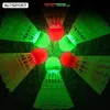 Badminton Shuttlecocks 2 pcs/4 pcs/lot Luminous Plastic Nylon Badminton With LED Illuminated Fluorescent Lights Durable shuttlecock for outdoor sports 231216