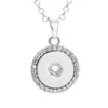 Colares com pingente botão de sublimação pingentes redondos colar de zircão joias 004 consumível 20 tamanhos