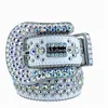 Cintura BB simon cintura bb cinturino di lusso uomo donna strass cintura di design cinture occidentali con borchie di diamanti in cristallo Bling Bling