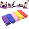 Faixas de resistência 5 pcs esportes yoga cintas duráveis algodão exercício ajustável dring fivela estiramento pilates cinto fitness 231216