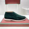 L P platt slipad läder godis färg loafers lyxdesigner ny 2024 brittisk slip-on mens skor kvinnor skor par skor storlek 35-45 +låda