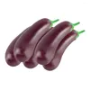 Decoratieve bloemen 5 PCS Simulatie Aubergine REALISTISCHE MINIATUUR TOY KIDS TOY MET Decor Huis Kinderen Pruimen Bossom Miniaturen voor ambachten