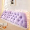 Cushion Decorative Pillow Tatami Headboard Pink Bed Sleeping Neck Body Bedside Cushion Large Backrest Support Bolster Room Decor 231216