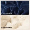 Koce podwójnie warstwy zagęszczony Pluszowy Pluszowy koc miękki w krato polaru do łóżka sofa zima ciepłe mantas rzut 2024 231216