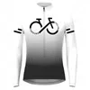 Hauts de chemise de cyclisme série de couleurs dégradées maillot de cyclisme été hommes à manches longues chemises de cyclisme hauts de vélo vêtements de vélo de route à séchage rapide 231216