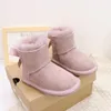 Bow Baby Body Uni schoenen voor jongens meisjes, snowboots, echte wol.Zachte rubberen antislipzool, lichtgewicht en comfortabel