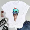 Women's T Shirts Women Beach Watermelon Holiday Fruit Cartoon Short Sleeve Sweet Summer Fashion Print Lovely Clothes Tops Tees Tshirt