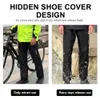 Cycling Pants WOSAWE Cycling Rain Pants Men Reflective Rain Pant Waterproof Bicycle Outdoor Sports Multi-use Hiking Camping Rain Trouser 231216